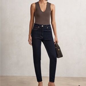 Reiss Blue Skinny Jeans High-Rise